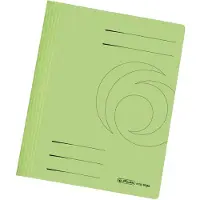 Herlitz Schnellhefter easyorga, DIN A4, Manilakarton, grün hellgrün, 240 g-qm, gebrauchsfertig gefaltet, Met