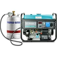 Könner&Sohnen 6500 W Gas- u. Benzin-Generator Stromaggregat Stromerzeuger KS 9000EG 1x16A 1х32