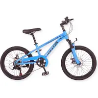Buxibo - Fahrrad Austin - Kinder Geländefahrrad - Stahlrahmen - 20 Zoll - Blau