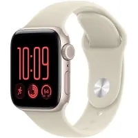 Apple Watch SE 3 GPS + Cellular 40mm Starlight Aluminium Case with Sand Sport Band - S/M