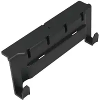 Numatic Toolbar mit 2 Haken und vier T-Slots, zum Anbringen von Stielhalter, Haken oder T | Packung (1 Stück)