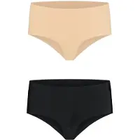 Bye Bra Invisible High Brief Nude + Black
