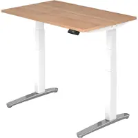 Hjh OFFICE PRO XBHM 12 WC - 120 x 80 Nussbaum elektrisch höhenverstellbar