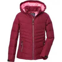 Killtec Mädchen Steppjacke mit Kapuze KOW 166 GRLS QLTD JCKT, dunkel himbeere, 1