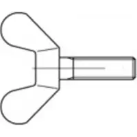 Toolcraft Flügelschrauben M8 12 mm Tempe
