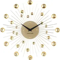 Karlsson - Wanduhr Sunburst Medium - Gold