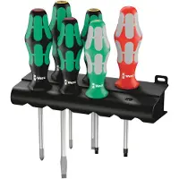 Wera 334/368/6 Schraubendrehersatz + Rack, 6-teilig - 05347778001