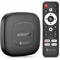 Siltcon Android TV Box 4K & 8K HDR – 16GB, Dualband-WLAN, Bluetooth – Schwarz