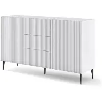 Akl Furniture Kommode aus der Serie RavennaB mit den Maßen 150 cm (Breite), 42 cm (Tiefe) und 87 cm (Höhe)