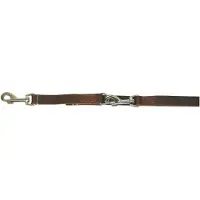 Kerbl VEGAS Führleine braun, 22 mm 240 cm, genäht, ausschnallbar