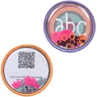 Lassig Anhänger und Patches Set (2 Stk.) mit Druckknopf/School Patches lavender/