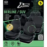 Xlc Autositzbezüge – XLCOVER – SUV/Limousine – Teilbar – Vordersitz-/Rückenlehnenbezüge, Kopfstützenbezüge und Rücksitzbankbezüge