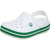 Crocs Uni Kinder Crocband Clog K Clog, White/Green Ivy, 28/29 EU