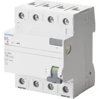 Siemens 5SV4644-0KL FI-Schutzschalter, 4-polig, Typ AC, In: 40 A, 300 mA, Un AC: 400 V, N-links 5SV46440KL
