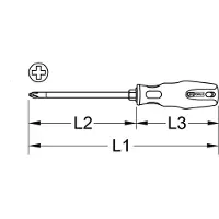 Ks Tools ERGOTORQUEplus Schraubendreher, PH4, 310mm