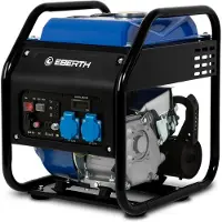 Eberth 3200 Watt Inverter Stromerzeuger leise, Notstromaggregat mit 7 PS Benzinmotor, 4-Takt, Stromgenerator mit 2x 230V und 2x USB Anschluss