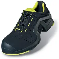 Uvex 1 x-tended support Sicherheitsschuh S1P Halbschuh gelocht schwarz/gelb 45 - 8514245 - schwarz/gelb