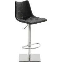 Mayer Barstuhl Sitzmöbel 1275 43 x 50 x 85 cm Edelstahl schwarz
