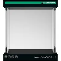 Dennerle Nano Cube, 30 Liter - 30 x 30 x 35 cm - Mini-Aquarium mit abgerundeten Ecken