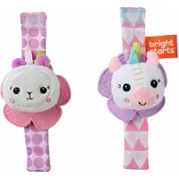 Bright Starts Beißrassel - 2er-Pack - Einhorn & Lama - - One Size - Beißringe
