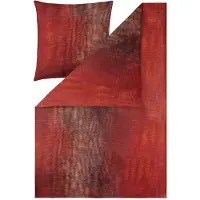 Estella Mako Interlock Jersey Bettwäsche Arno 135x200 cm + 80x80 cm bordeaux