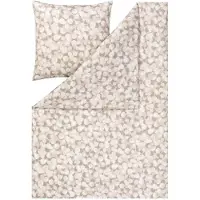 Estella Mako Interlock Jersey Bettwäsche Maja kiesel 155x220 cm + 80x80 cm