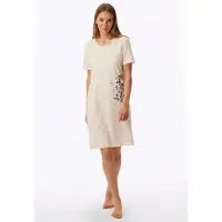 Schiesser Nachthemd "UNCOVER Nightwear" mit kurzen Ärmeln, runder Halsausschnitt