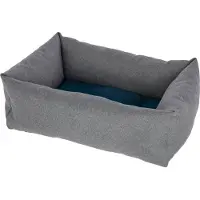 Kerbl Pet Kuschelbett Ely, grau/Petrol, 60x70 cm