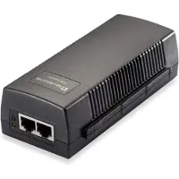 Level One POI-3015, Schnelles Ethernet, Gigabit Ethernet, 2.5 Gigabit Ethernet, 10,100,1000,2500 Mbit/s, PoE+, IEEE 802.3, IEEE 802.3ab, IEEE 802.3af, IEEE 802.3at, IEEE 802.3bz, Schwarz, 100 - 240 V