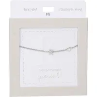Depesche Armband Silber Heart of Gold mit Buchstabe K - Damen Schmuck