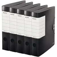 Leitz Qualitätsordner SOLID, DIN A4, Rückenbreite 62 mm, 5 Stück, schwarz