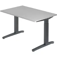 Hjh OFFICE PRO XTRA XB 12 GG - Grau 120 x 80 höhenverstellbar