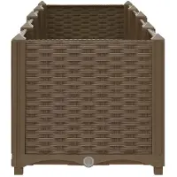 vidaXL Hochbeet 160 x 40 x 38 cm Polypropylen