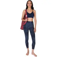 Sweaty Betty Leggings Super Soft 7/8 Yoga Damen Navy Blue Spray Dye-L