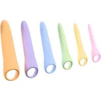 You2Toys Six in a Row 2.0 - 6-teiliges Silikon-Dildo- und Dilator-Set (bunt)