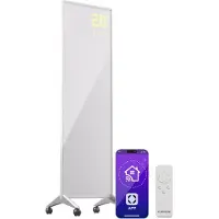 Klarstein Infrarotheizung mit Thermostat, 400W Elektroheizung, Smart Home Infrarotheizung zur Wandmontage, IR mit App-Steuerung & Erkennung Offener Fenster, Effizienter Feuchtraum Heizkörper