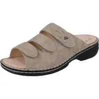 Finn Comfort Kos Damen Pantolette grau Glattleder - Größe: 37