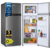 Heinner HF-HM2206INVXD, 206 l, 40 dB, 2,4 kg/24h, D, Edelstahl