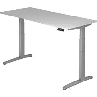 Hjh OFFICE PRO XBHM 19 SS - Grau 180 x 80 elektrisch höhenverstellbar