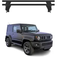 Menabo Dachträger Grundtäger für Suzuki Jimny 2018-2025 ABE Aluminium Schwarz 2x