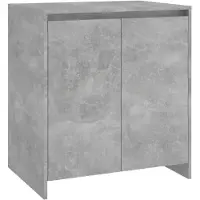 vidaXL 3-tlg. Sideboard Betongrau Holzwerkstoff