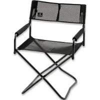 Snow Peak Campingstuhl Folding Chair Mesh Black
