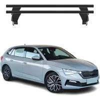 Menabo Dachträger Grundtäger für Skoda Scala 2019-2025 ABE Aluminium Schwarz 2x