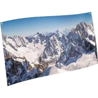 My Village Hintergrundstoff Mountain Tops 150 x 75 cm Weihnachts (mix)