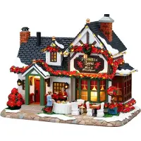 Lemax Poinsettia Lane Bed & Breakfast, batteriebetrieben (4,5 V), Christbaumkugel