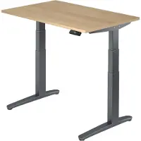 Hjh OFFICE PRO XBHM 12 GG - 120 x 80 Eiche elektrisch höhenverstellbar
