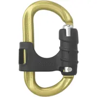 Austrialpin Ovalock Snapgate Karabiner für Sicherungsgerät gelb
