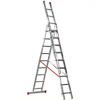 Facal Mehrzweckleiter 3-teilig GENIA S300 3x10 Sprossen