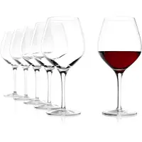 Stölzle Lausitz Exquisit Burgundergläser Rotweingläser 650 ml, 6er-Set