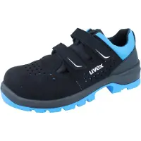 Uvex 2 xenova Sandale 9553.2 S1P Weite 11 schwarz/blau - Größe: 42